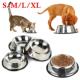 Bowl Bowls Dog Pet Feeding Cat Steel Water Stainless Feeder