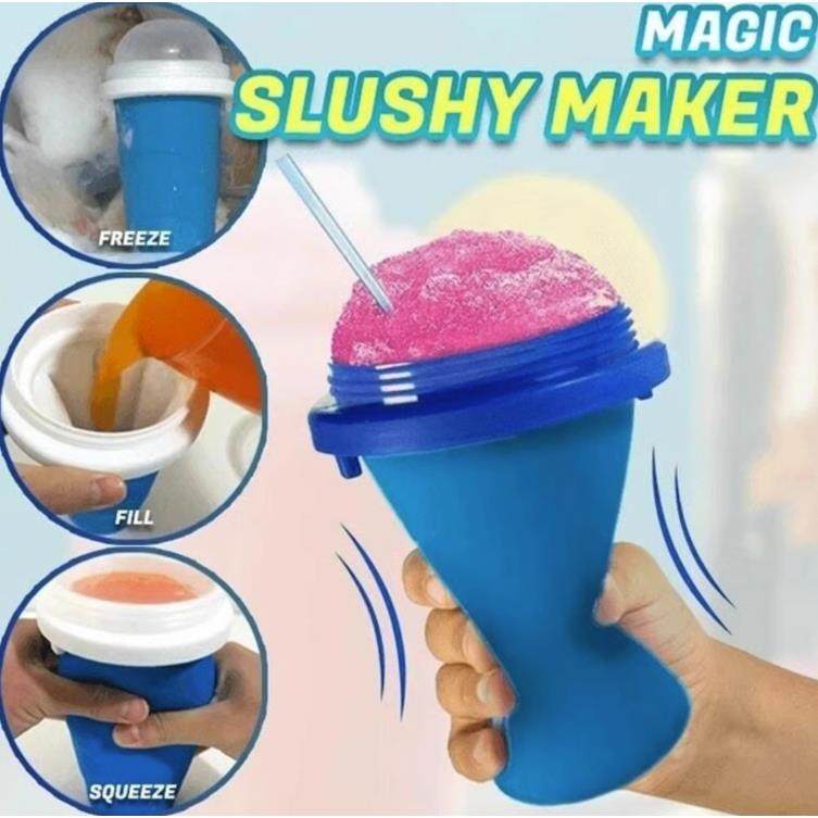 Quick-Frozen Squeeze Cup Slushy Maker Ice Cream Maker