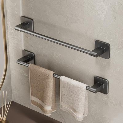 towel rack non perforated bathroom suction cup hanger bath