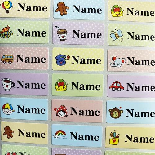 100Pcs S size Name Tag Sticker Customize Stickers Waterproof