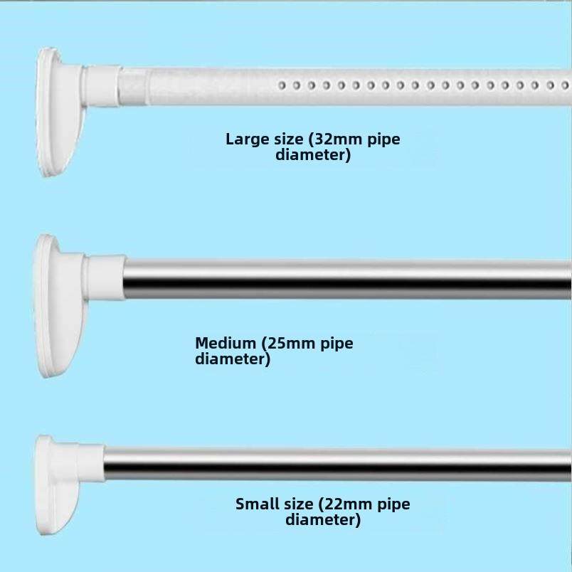 Wardrobe hanger rod bathroom curtain rod window curtain rod