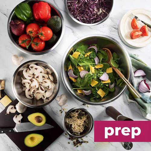 SSMetal Mixing Bowls Nesting Cooking Baking Prepping Kitchen