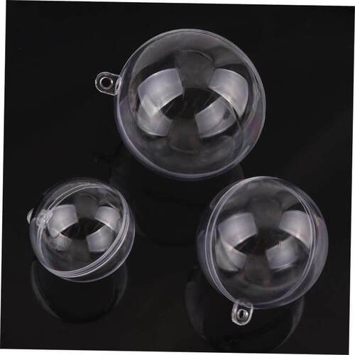 10 Sets Empty Christmas Tree Hanging Decorations Round Ball