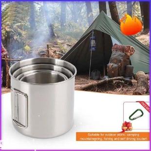 500ml Camping Cup Mug Camping Hiking Portable Stainless