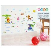 wall stickers 7058. pooh decoration bear room wlnnie kids