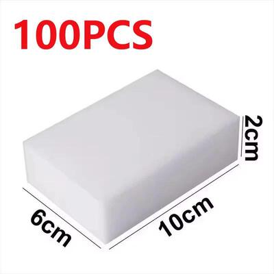 50/100Pcs Magic Sponge Cleaner Melamine Foam Scrubber for Ki