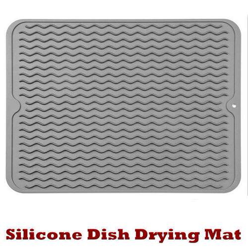 Silicone Dish Drying Mat liner Kitchen Counter or Sink