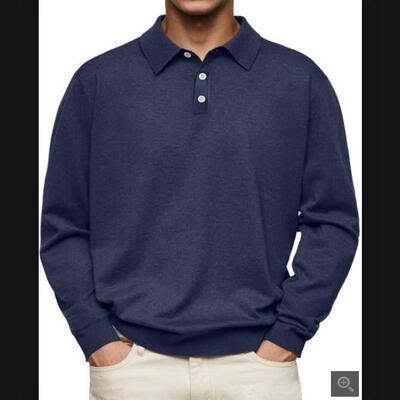 long-sleeve shirts men mens casual jacket polo shirt 男polo
