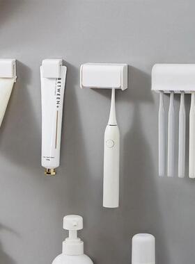 Punch-free Wall-mounted Toothbrush Holder Toothpaste Holder