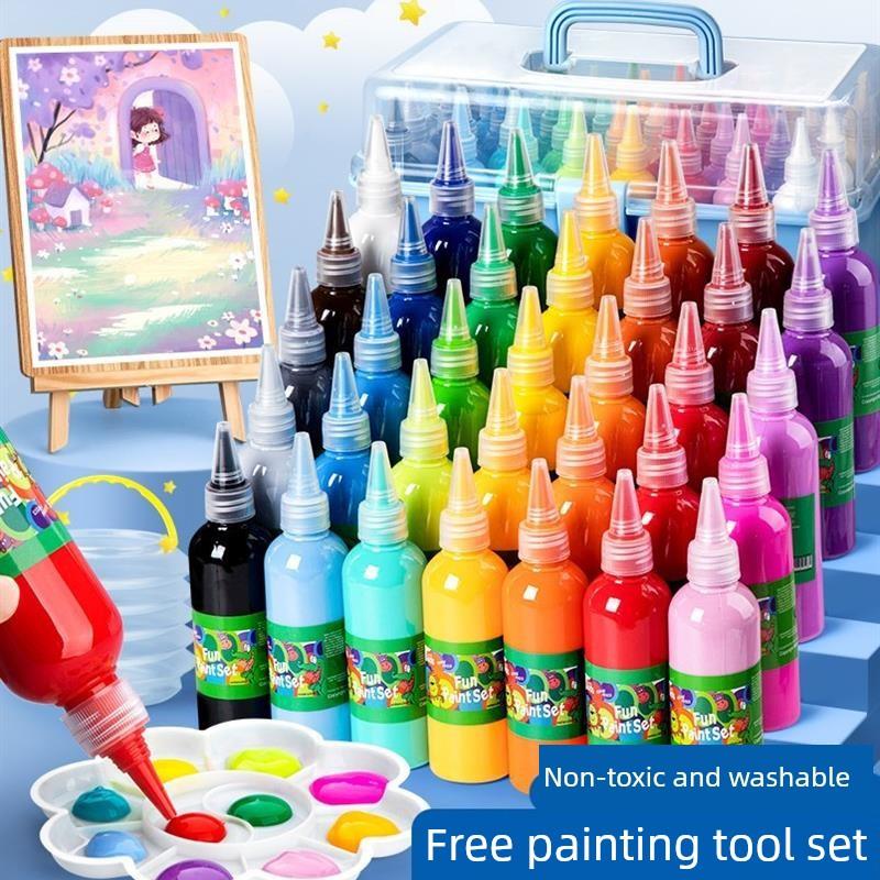 丙烯颜料Acrylic Paint Set Drawing Tool Painting white paint.