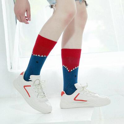 Novelty Happy Funny Men Graphic Socks Combed Cotton Omelette