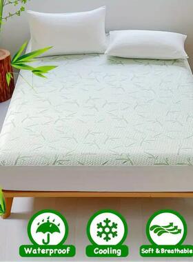 1pc Waterproof Bamboo Mattress Cover (Without Pillowcase), C
