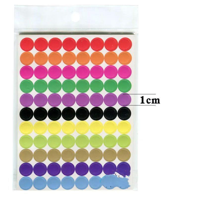 10sheetspc Dots Stationery Stickers Children Reward Stikers
