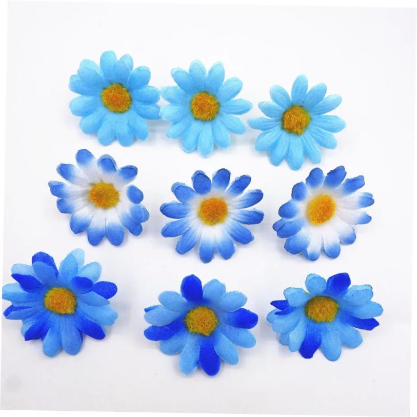50pcs Artificial Sunflower Head Family Room Desk Vase Fake P