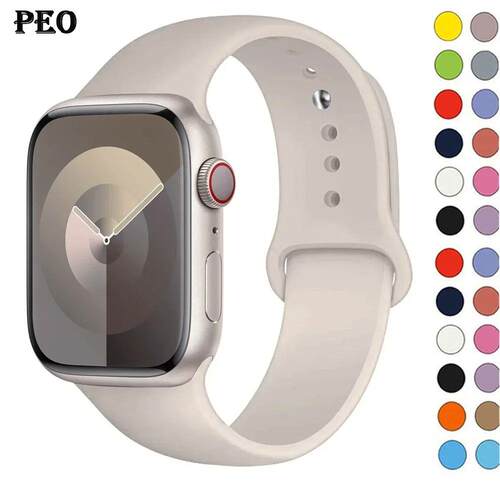 Silicone Band For Watch strap 44mm 45mm 40mm 41mm 42-38mm 45