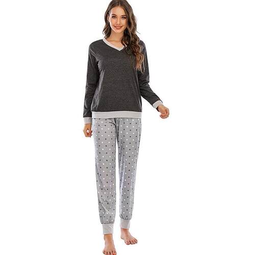 Pajamas set Sleepwear Women pyjamas ladies Loose tops+pants