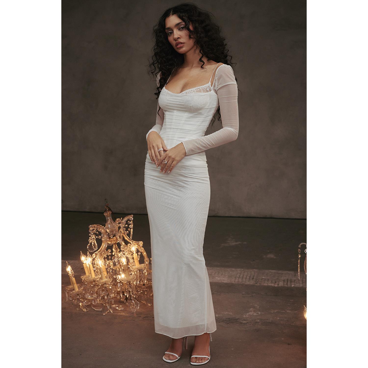 sexy party dress long night club maxi women 欧美风长裙裙子女
