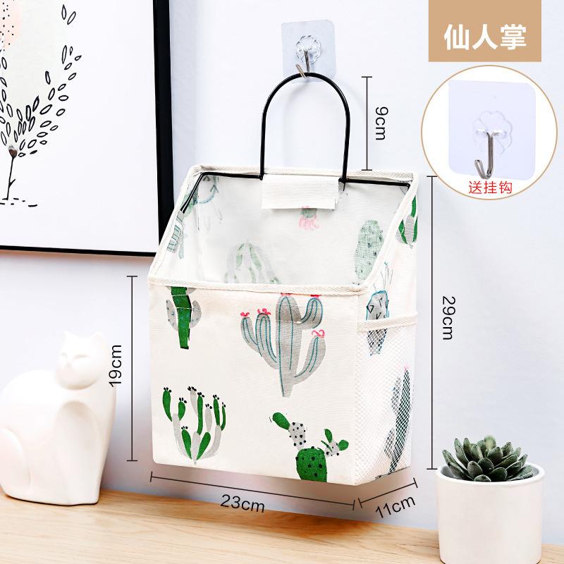 小布袋布艺收纳宿舍袋子墙面挂袋
