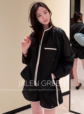 JALEN GREEN/美拉德封神！26SS经典系列黑白搭配夹克+马甲+短裤女
