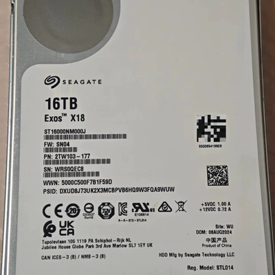 Seagate/希捷16TB ST16000NM000J