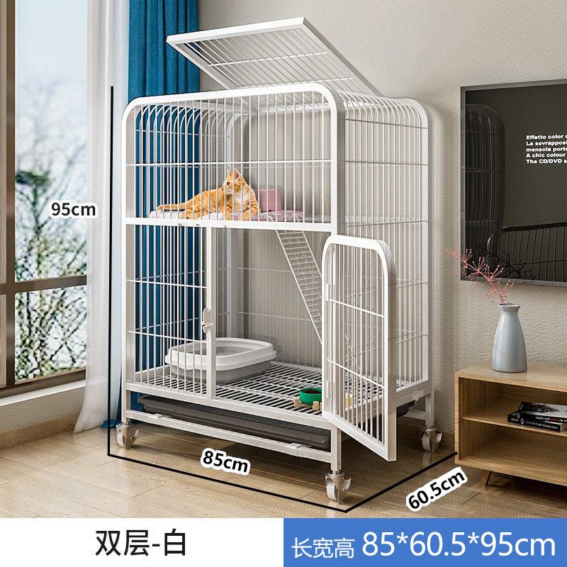 猫笼子家用不占地猫砂盆一体超大自由空间猫咪宠物厕所猫窝猫别墅