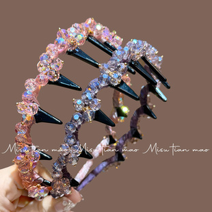 发箍女2025新款 发卡头饰日常外戴高级感轻奢风高颅顶压发带齿发饰