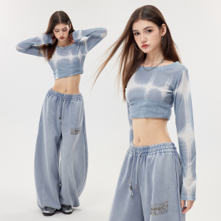 微透罩衫 T恤罩衫 上衣街舞爵士水系 超新星印花轻薄长袖 NovaStreet