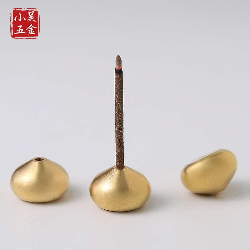 跨境水滴香插纯铜线香插