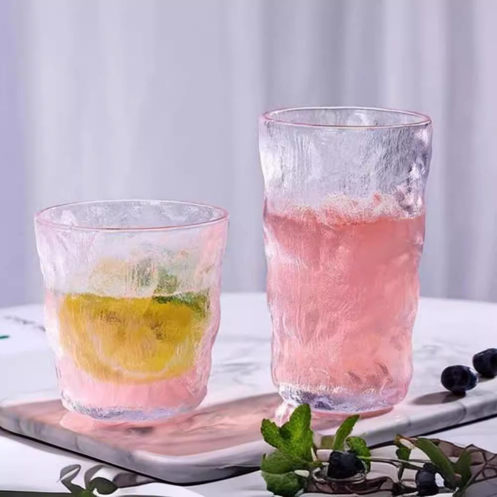 网红玻璃杯子ins风夏季个性冰川纹创意水杯日式锤纹杯威士忌酒杯,餐饮具,洋酒/威士忌杯,淘宝优惠券,粉丝福利购,淘宝优惠卷