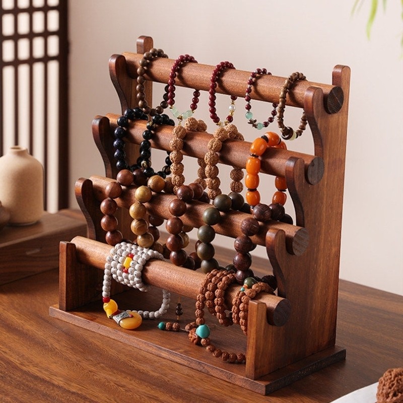 手串架文玩手链首饰发圈挂架放置水晶佛珠木质复古收纳架子道具,饰品/流行首饰/时尚饰品新,首饰展示架,淘宝优惠券,粉丝福利购,淘宝优惠卷