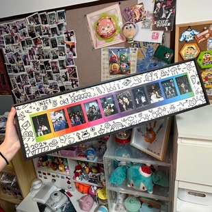 彩虹拍立得相框三寸照片长条手工diy画框摆台自制涂鸦纪念礼物