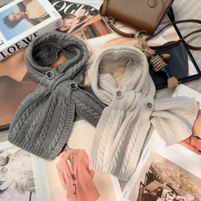 冬季新款针织麻花围巾氛围感百搭保暖护颈时尚气质围脖韩版高级感