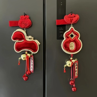 马年门把手保护套2026年新款葫芦小马防静电门挂新年乔迁之喜装饰