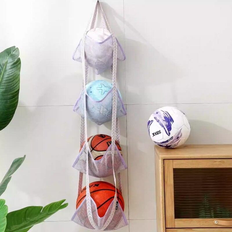 球类收纳挂袋家用篮球收纳筐门口放足球的球架运动器材置物架神器
