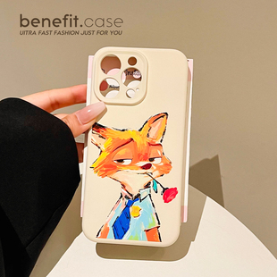 benefit彩色油画帅气尼克17适用于iphone16promax苹果15PRO手机壳13新款 14套12创意11全包xsmax硅胶xr防摔8p