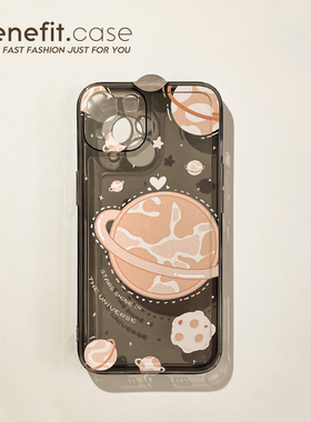 Benefit日韩ins黄色星球17pro16适用15苹果13promax手机壳简约iphone12mini软14promax创意11xs个性xr男女8p