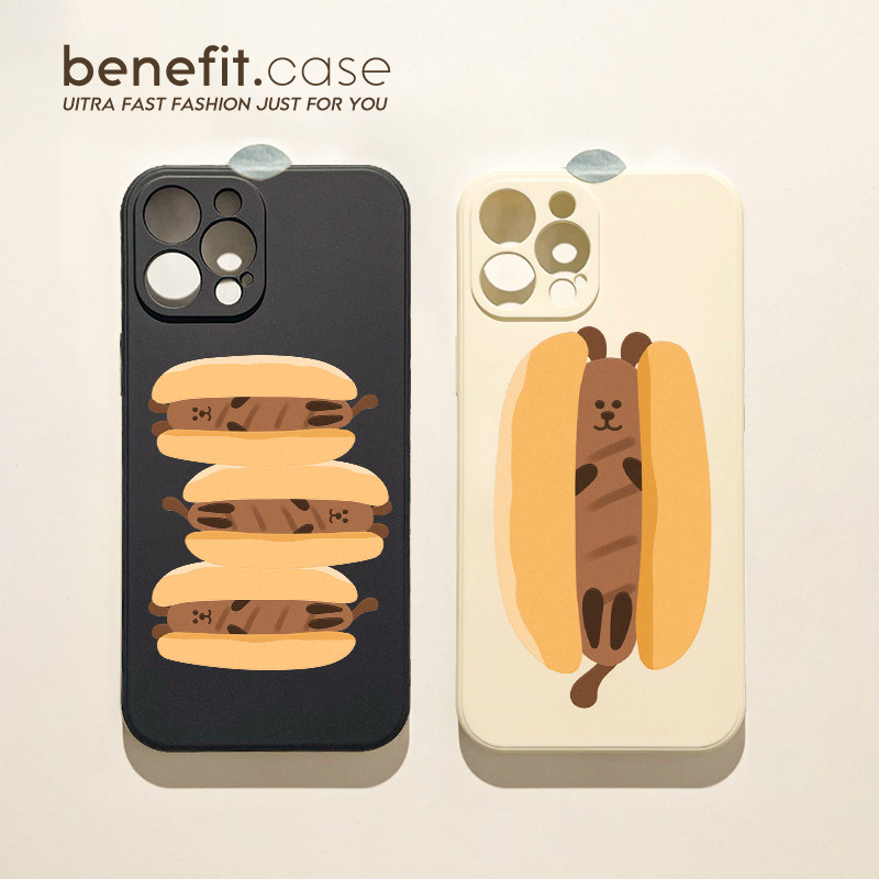 benefit趣味搞笑面包情侣17pro16适用于15苹果13手机壳iphone14promax新款12套11创意xsmax个性xr全包8plus硅