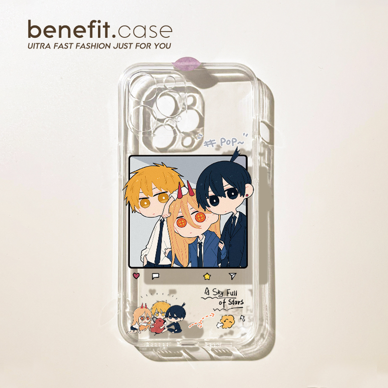 benefit电锯人电次玛奇玛17适用于iphone16promax苹果15PRO手机壳13新款14套12创意11透明xsmax硅胶xr防摔8p