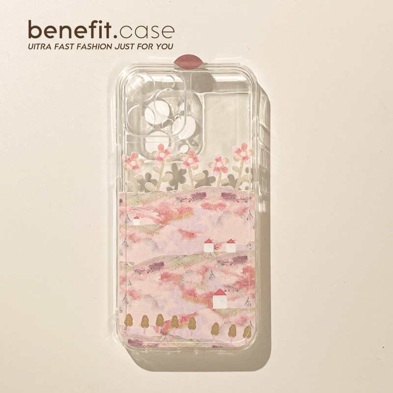 山花烂漫油画ins创意清新手机壳