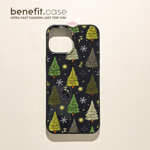 11软壳xsmax硅胶xr防摔 14套12个性 benefit个性 高级ins风圣诞树17适用于iphone16promax苹果15PRO手机壳13新款