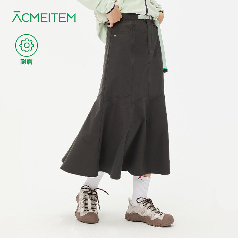 ACMEITEM爱棵米 户外耐磨休闲长裙立体分割显瘦休闲宽松裙子女