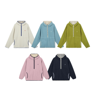 ACMEITEM爱棵米户外亲子抓绒连帽卫衣保暖肌理套头上衣男女