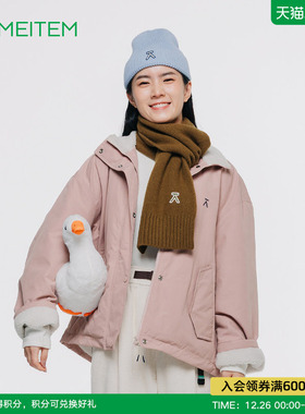 ACMEITEM爱棵米 冬季亲子立领工装夹克外套仿羊羔毛加绒宽松男女