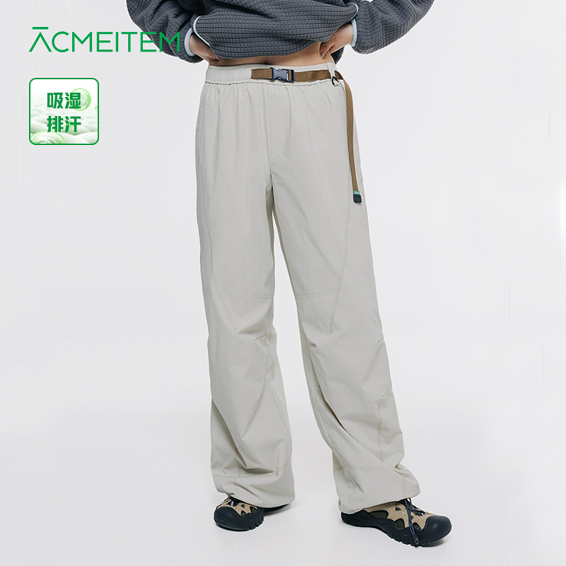 ACMEITEM爱棵米 户外秋冬亲子吸湿排汗休闲长裤直筒宽松裤子男女