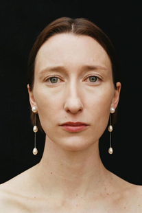 天然珍珠流苏耳坠纯银轻奢巴洛克复古耳环长款小众设计高级感饰品