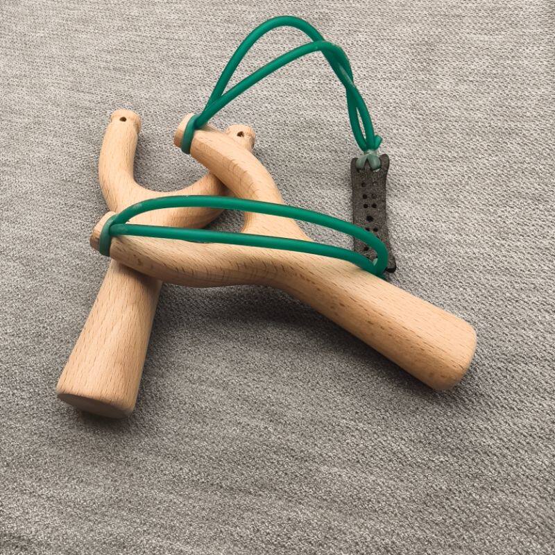 榉木直把弹弓扁皮筋圆皮筋通用传统怀旧玩具户外竞技运动