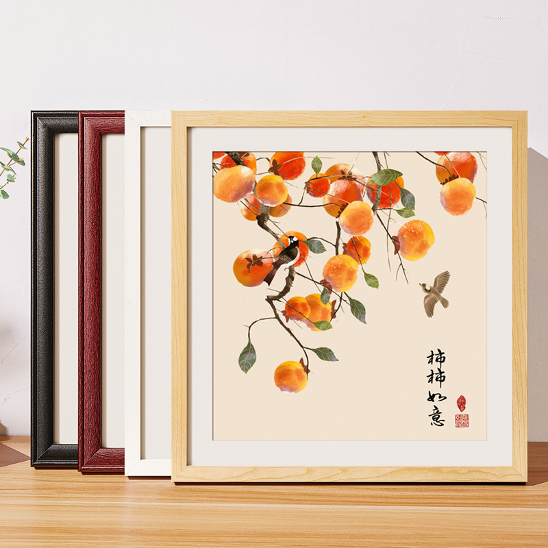 画框正方形相框空框装裱国画33 38 50字画十字绣儿童作品框架