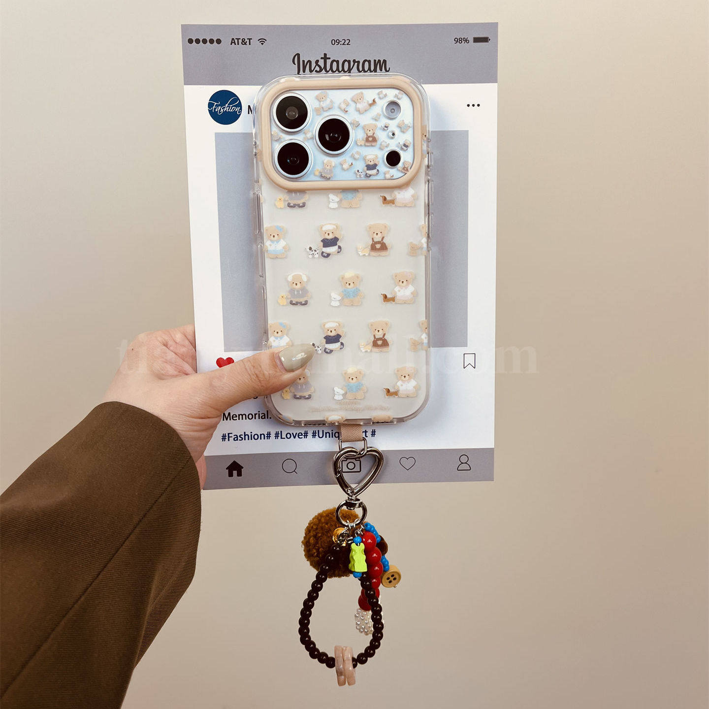 恬妤 韩系可爱小熊狗狗适用于华为Mate80promax手机壳pura70治愈mate70pro毛球珍珠手链mate60少女心p80ultra,3C数码配件,手机保护套/壳,淘宝优惠券,粉丝福利购,淘宝优惠卷