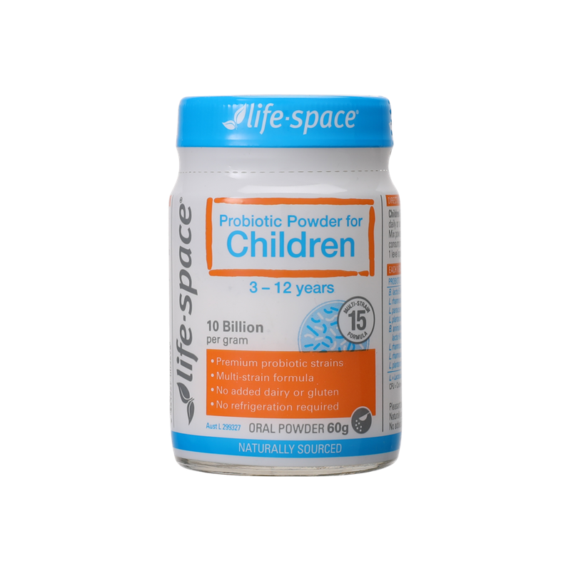 澳洲lifespace儿童益生菌粉宝宝肠道养胃3-12岁益生元60g香港进口