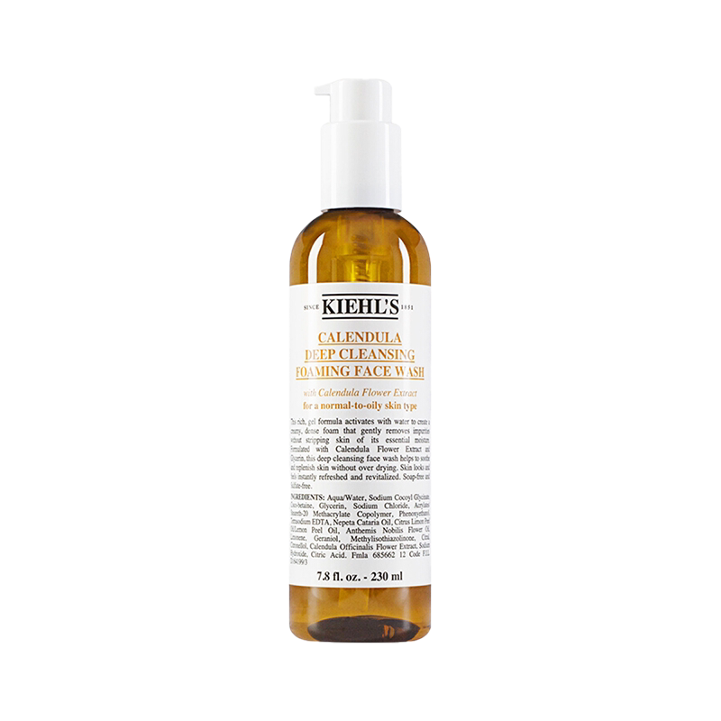 Kiehl's/科颜氏金盏花洁面啫喱洗面奶女男士专用深层清洁230ml